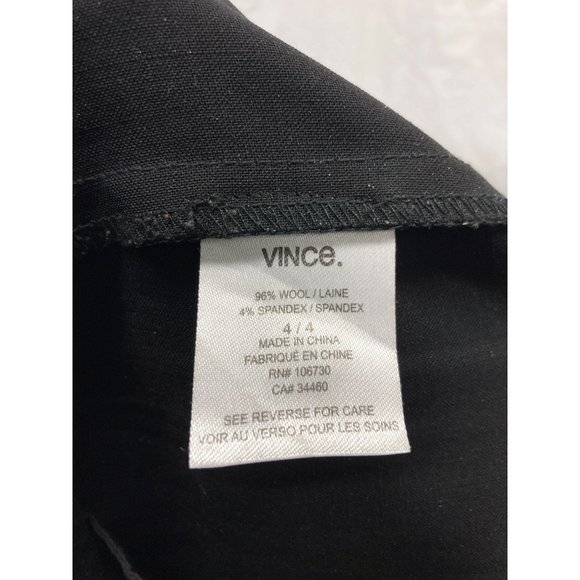 Vince Black Stretch Dress Pants w/ Side Buckles 4 - Picture 5 of 5